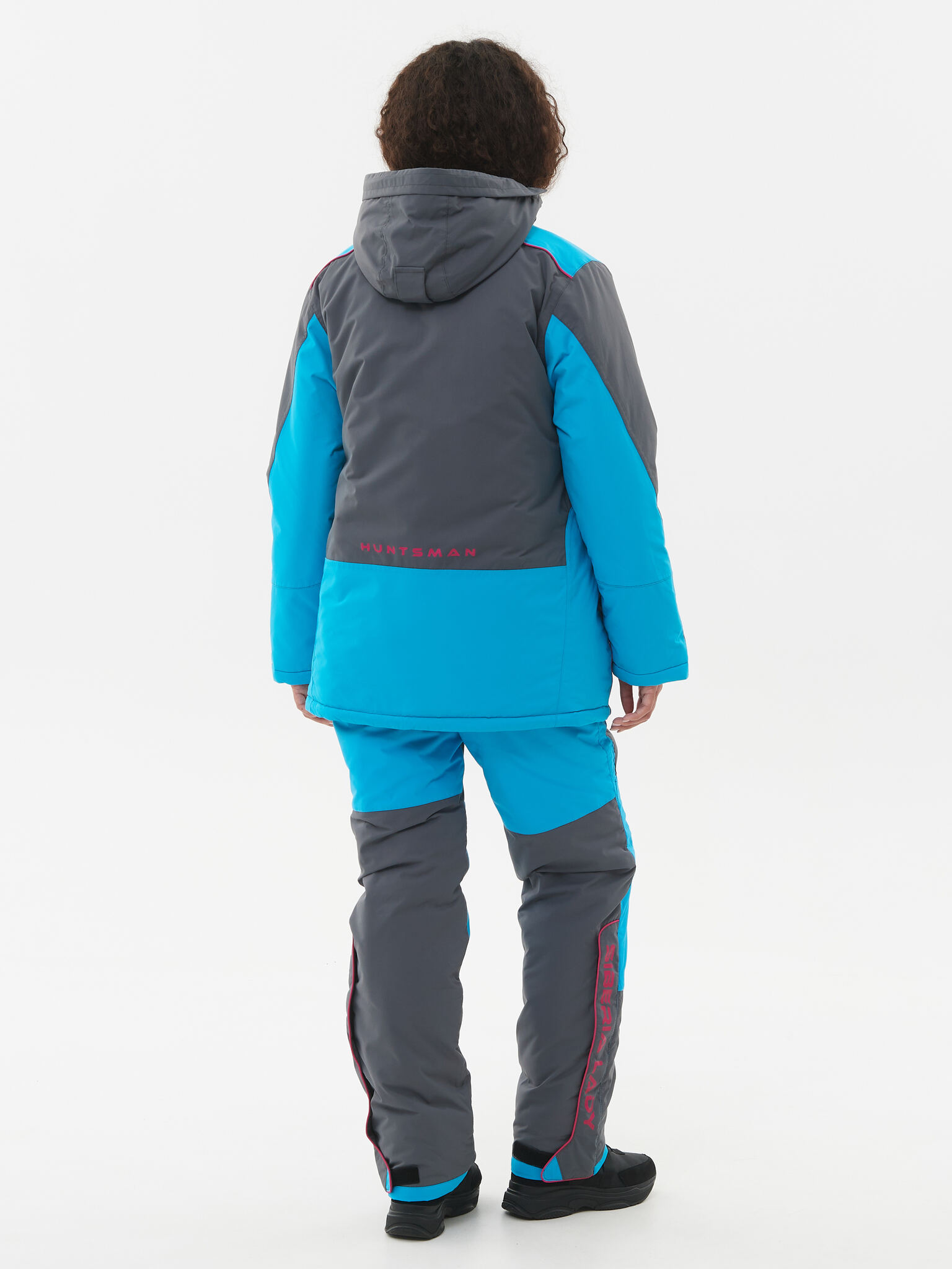 Костюм зимний женский Huntsman Siberia Lady -35°С (цв.серый/голубой, тк. Breathable)