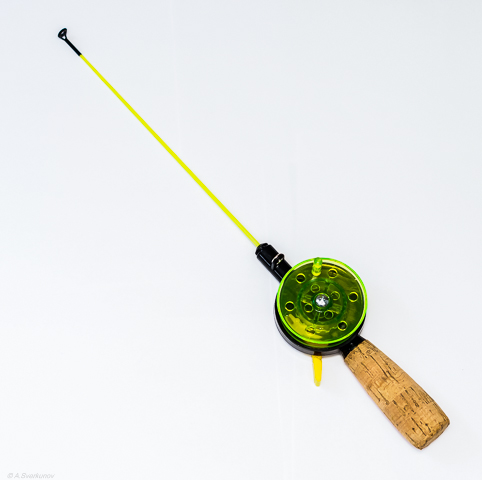 Удочка зимняя 35cm (катушка 55mm,ручка пробка,хлыст стеклопластик) PF 550155CRKT2