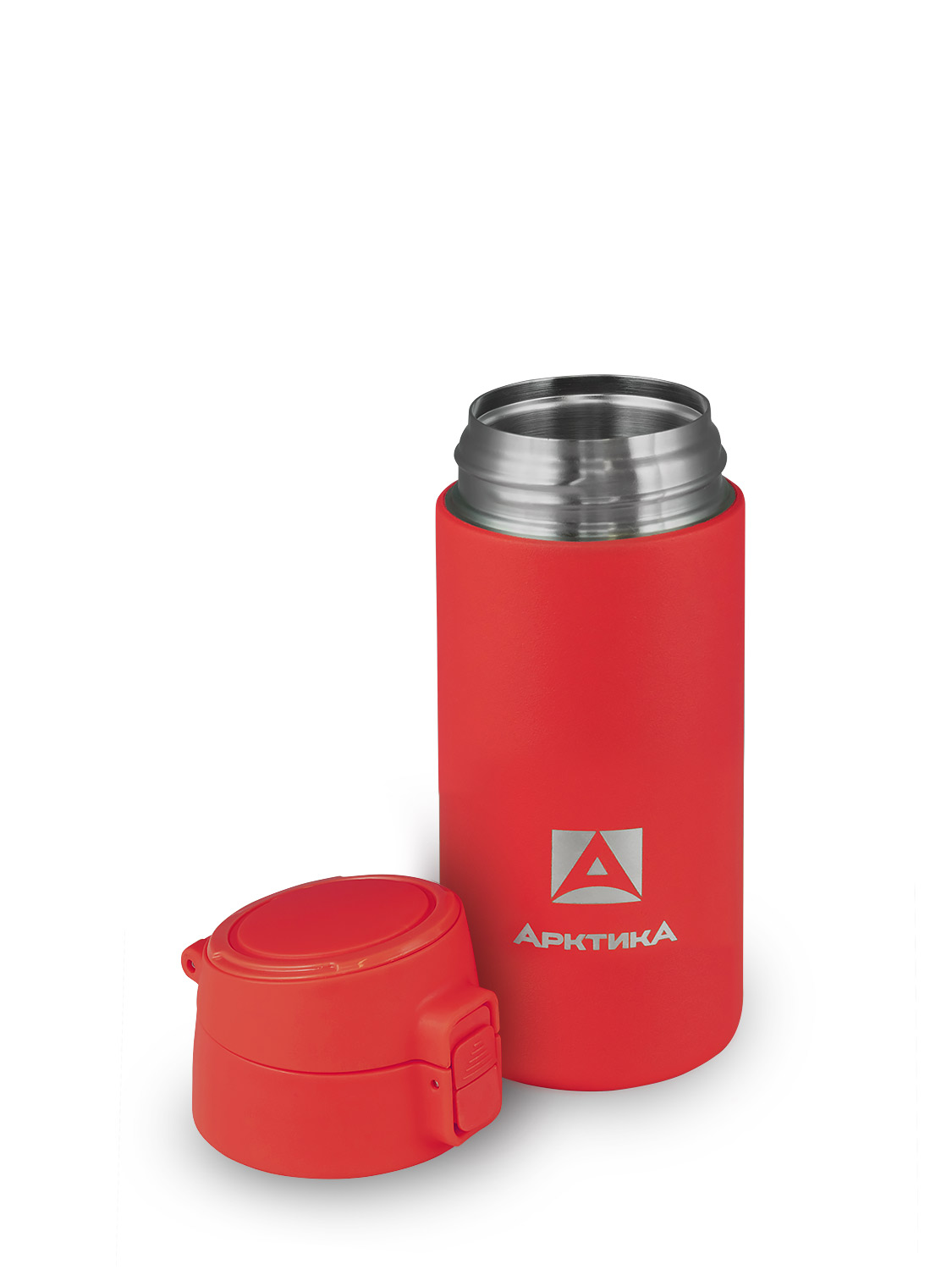 Термос питьевой  вакуумный, бытовой, тм "Арктика", 350 мл,  705-350 текстурный красный