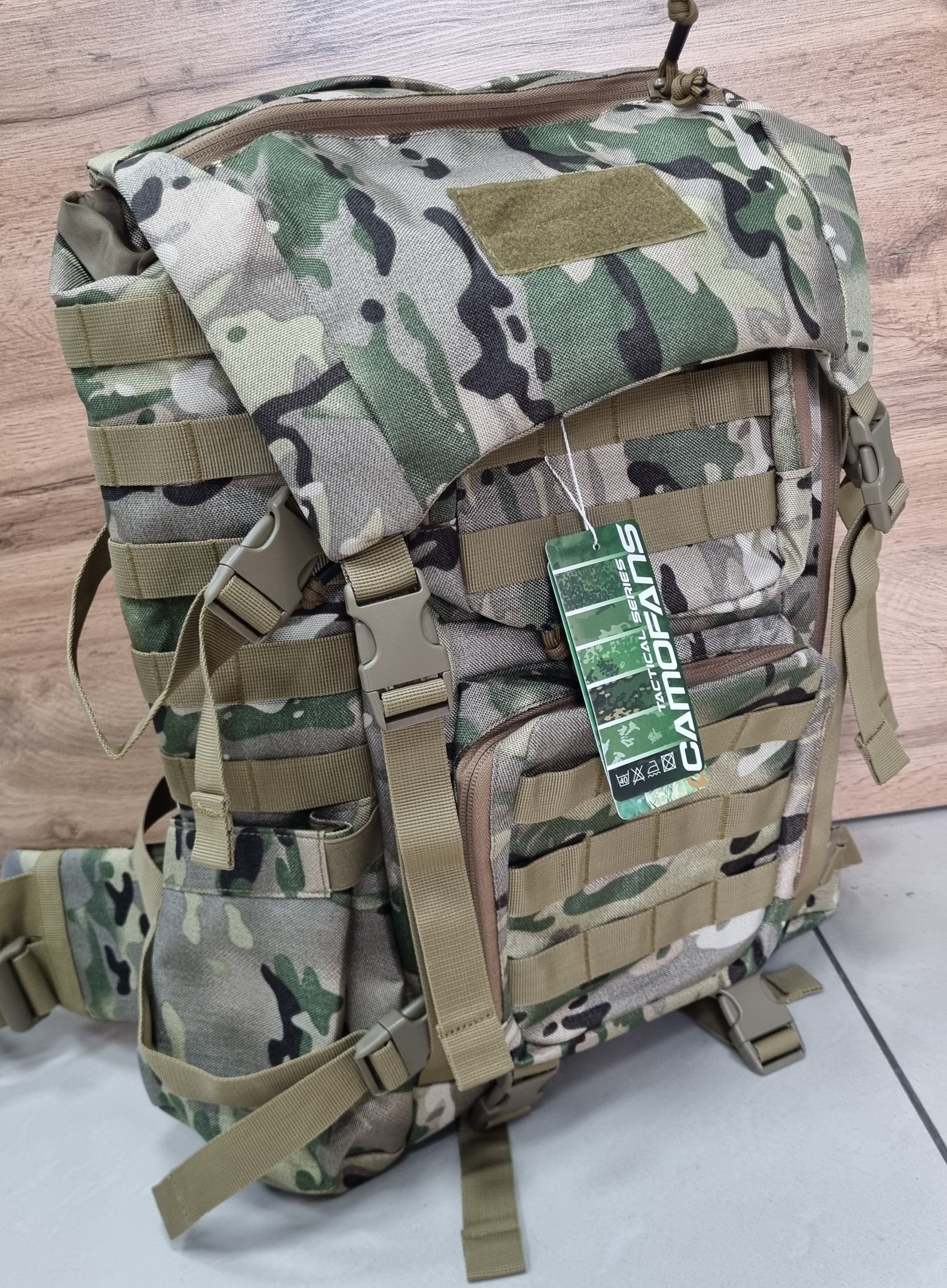 Рюкзак тактический 50л Camofans CF-P-114 мультикам