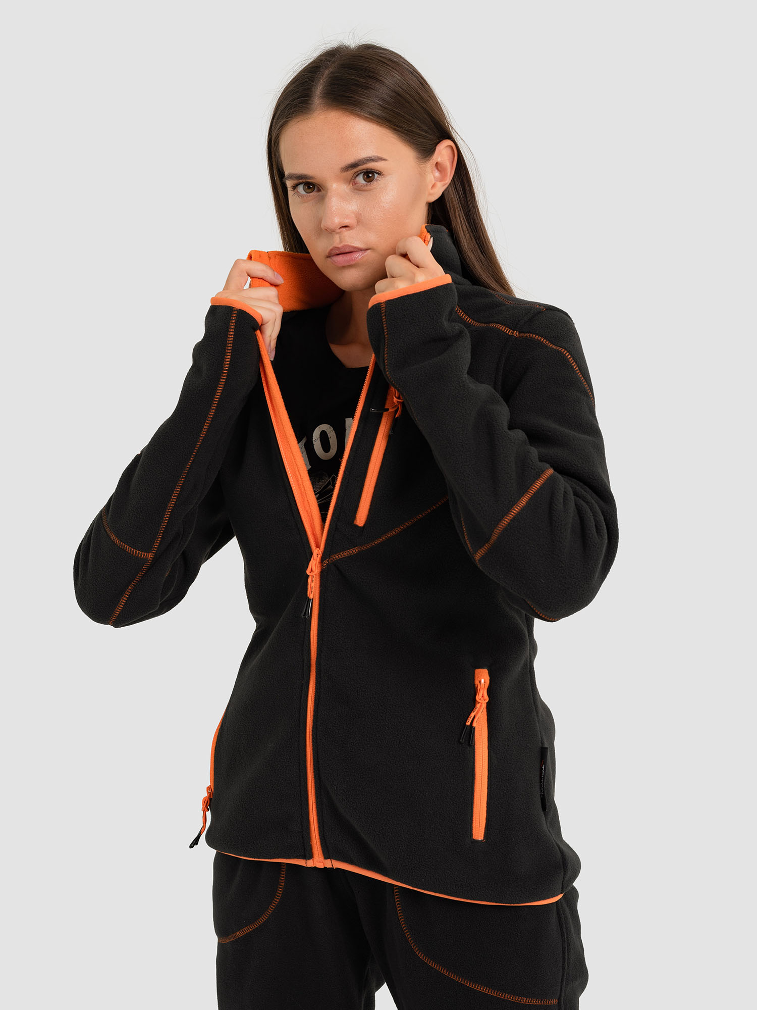 Костюм "RICH" женский (Флис, Черный) TRITON