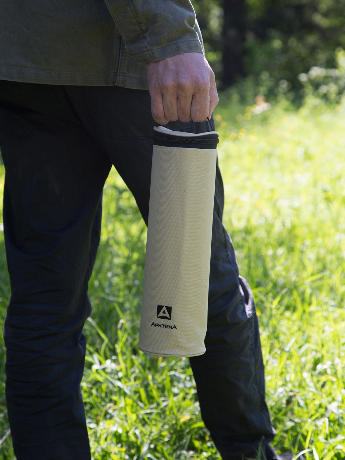 Термос бытовой в чехле, вакуумный, питьевой  тм "Арктика", 1000 мл, арт. 101-1000А