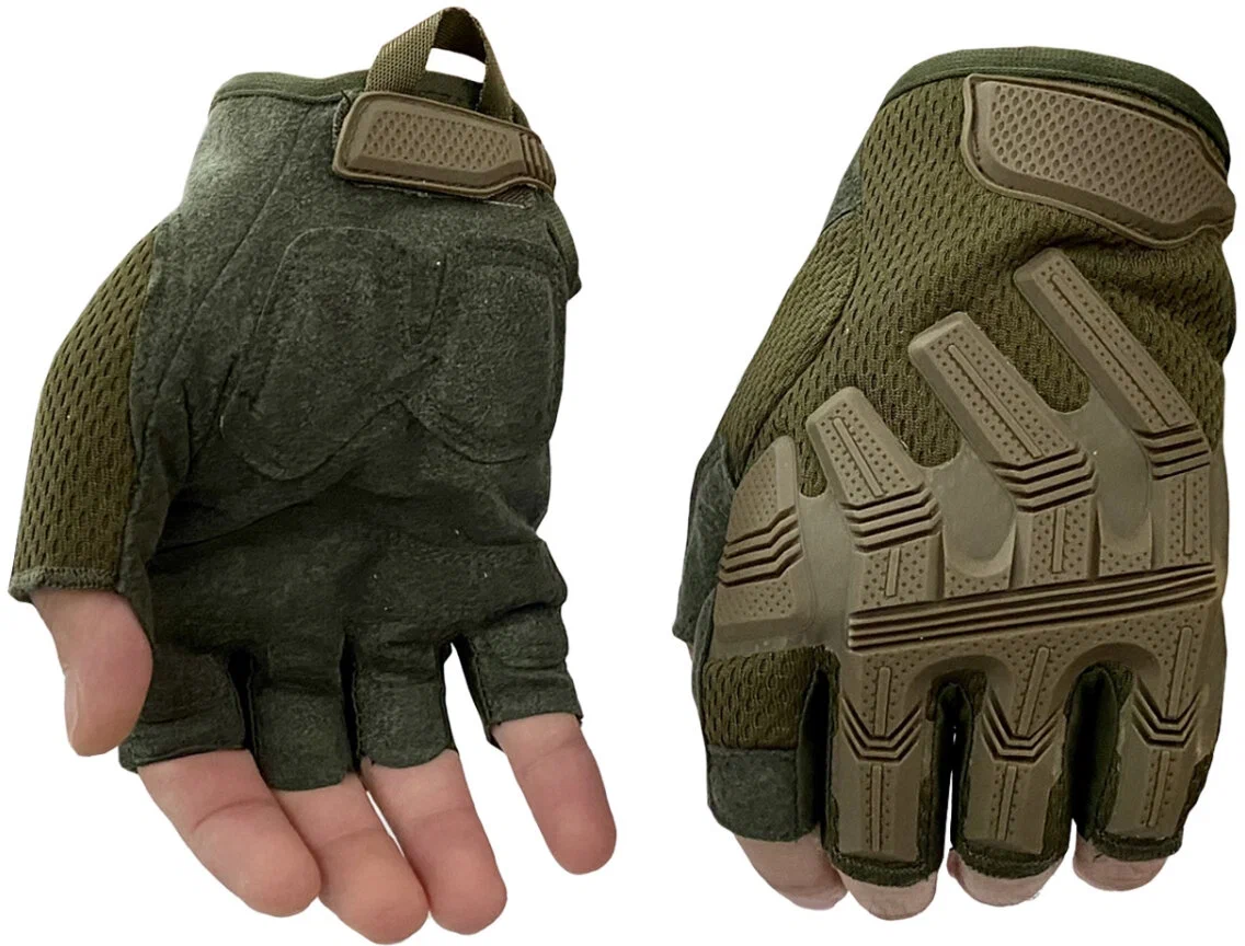 Тактические перчатки без пальцев