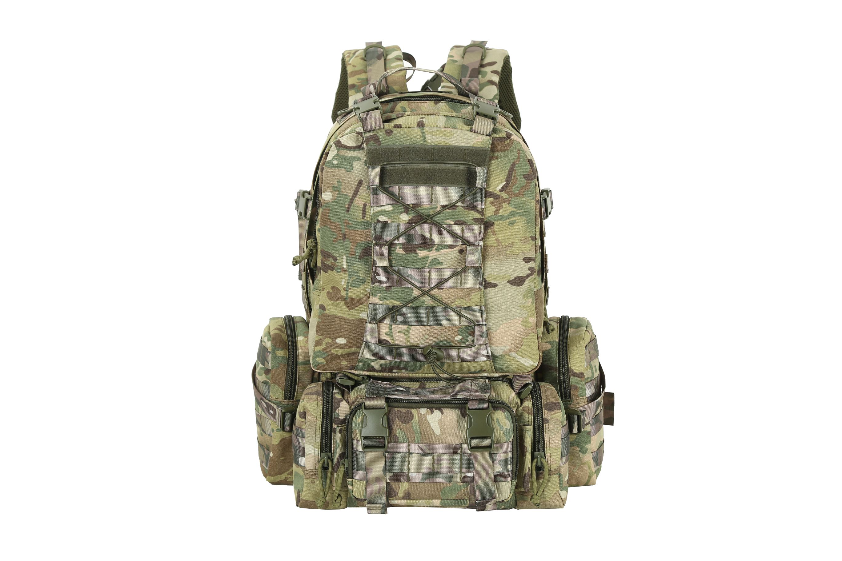 Рюкзак тактический Camofans 35 л. мультикам с подсумками CF-P-001