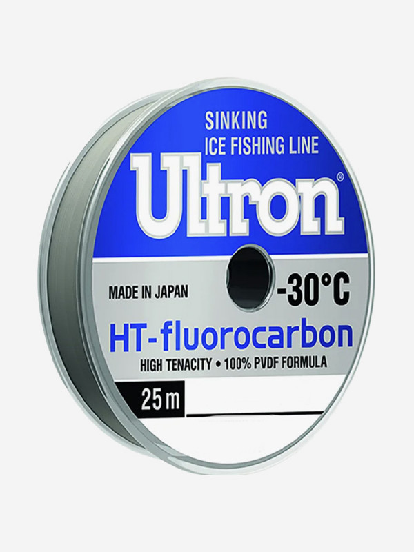 Леска ULTRON Fluorocarbon 0,20 мм, 3,4  кг, 25 м, прозрачная